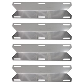 4-Pack BBQ Grill Heat Shield Plate Tent Replacement Parts for Charmglow 720-0578 - Compatible Barbeque Stainless Steel Flame Tamer, Guard, Deflector, Flavorizer Bar, Vaporizer Bar, Burner Cover 15"