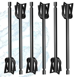 Resin Mixer Epoxy Mixer Paddles - 6 Reusable Pixiss Multipurpose Bidirectional Paint Stirrer for Drill Epoxy & Paint Mixer Drill Attachment - Paint Stirrers Epoxy Stirrer - Paint Mixer for Drill