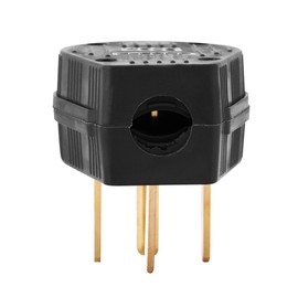 Angle Plug, NEMA 14-50P Plug Three Pole Four Wire 50A 125/250V Straight Blade USA Industrial Grade Grounding 4 Prong Power Generator Dryer Plug Four Pin Replacement US Male Plug Plastic, Black