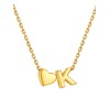 Supcare K Necklace Gold Initial Pendant Alphabet Necklace Stainless Steel