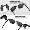FURISHQI 4 PACK Classic Polarized Sunglasses for Men and Women