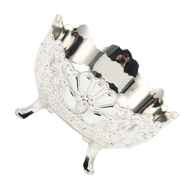 Serving Bowl European Style Retro Elegant Alloy Fruit Bowl for
