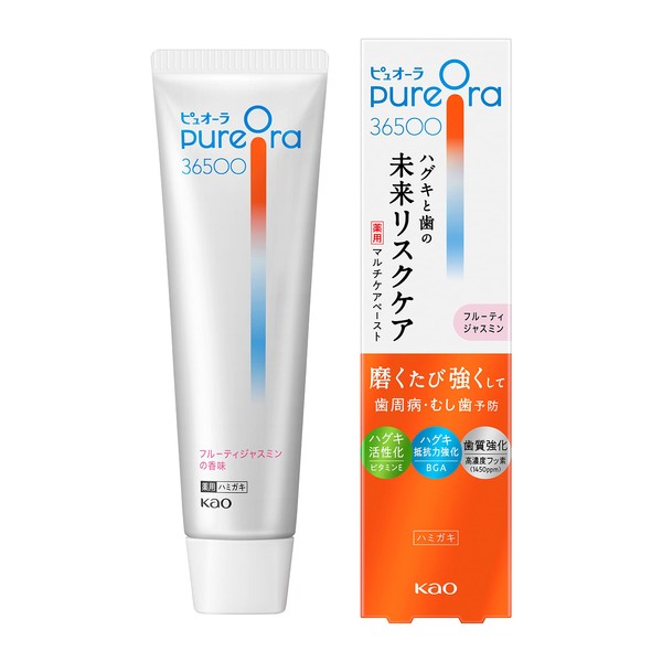 PureOra 36500 Medicated Multi-Care Paste, Toothpaste, Fruity Jasmine, 3.1 oz