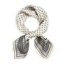 QIUTIMIY Mulberry Silk Scarves for Women Lightweight 21"x21" Square Scarf Small Neckerchief Women Digital Printed Head Wrap((53cm) Square Scarf 6)