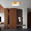 TYNCEAOL Modern Dimmable Round LED Flush Mount Ceiling Light Fixture,