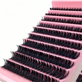 Segmental False Eyelash Set | 200pcs 30D/40D/60D/80D Natural Volume Lash Clusters | DIY at Home, Perfect for Daily and Special Occasions False Eyelashes (40D)