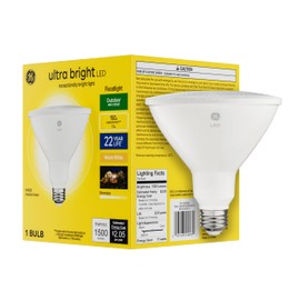 GE Ultra Bright LED Light Bulb, 150 Watt, Warm White, PAR38 Outdoor Floodlight