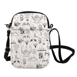 Fantasy Novel Inspire Crossbody Bag Velaris City Merch Night Court Inspire Messenger Bag Literary Theme Gift (Velaris CB)