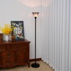 Blivuself Tiffany Stained Glass Torchiere Floor Lamp Tiffany Style Standing