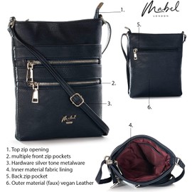 Mabel London - Women’s Small Cross Body Handbags – Trendy Messenger Long Shoulder Strap Handbag (Brown)