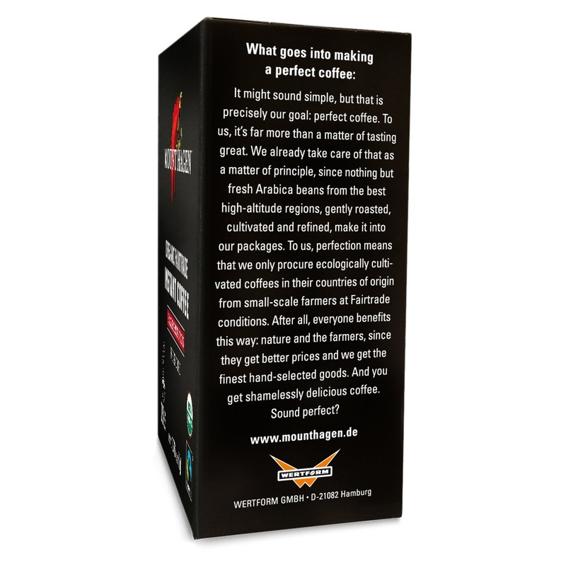 Mount Hagen 25 Count Single Serve Instant Coffee Packets -