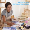 Engrowtic 30 Pcs Mini Magnetic Canvas Panel Boards Magnetic Painting