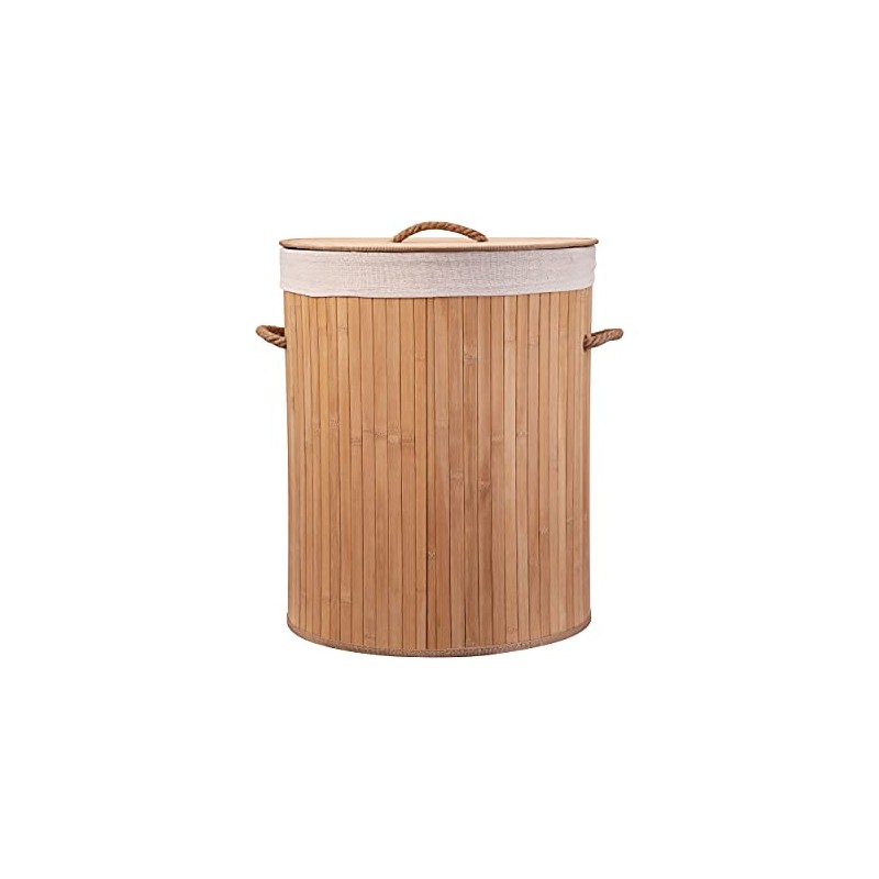 Eco Bath London Bamboo Laundry Basket with Lid - 55