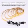 KXZM DC 5V USB COB Orange LED Strip Light USB