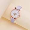 WOCCI 10mm Watch Strap with Rose Gold Buckle, Elegant Genuine