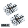 180-Degree Adjustable Hinge, Locking Hinges with 0°/90°/135°/180° Lockable Angle, Folding