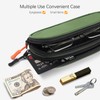 Tangoner Double Eyeglasses Case Soft Portable Zipper Sunglasses Pouch with
