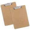 Macroclo Wood Clipboards Set of 2, Letter Size Hardboard Clip