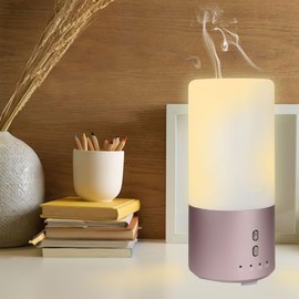 IceLabs Essential Oils Aluminum Alloy Ultrasonic Aromatherapy Aroma Diffuser with 7 LED Changing Color Lights (Rose Gold)