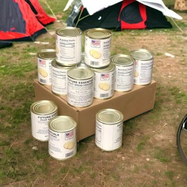 Future Essentials Sailor Pilot Bread Crackers 9.9 Oz per Can Ship’s Biscuit Ready to Eat Survival Food #2.5 Can (12 Servings Each) Pack of 1 Long-Term Emergency Storage Food 30-Year Shelf Life