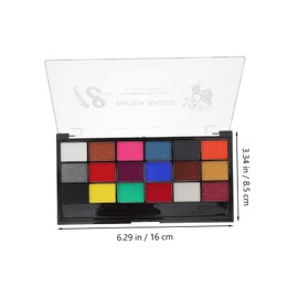 Beavorty 1 Box Paints Watercolor Paint Face Paint Makeup Kit Cosplay Makeup Face Painting Party Body Paint Face DIY Paint Water Activated Face Paint Festival Makeup Paint Pigment Powder
