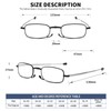OWTXIS Folding Reading Glasses for Men Women, Keychain Compact Readers