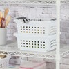 Sterilite 16608008 Small Stacking Basket with Vertical Stacking Functionality and