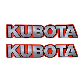 E-TC220-80930 2pcs Kubota Decal for Kubota Tractors, Excavators, RTV's, Mowers and More