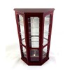 Dolls House Mahogany Mirrored China Cabinet Curio Shop Display Case