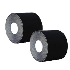 Gentle Tape (30 Pieces) Hypoallergenic Black Tape, Painless Removal, Breathable Suitable for Sensitive Skin Medical Wrapping
