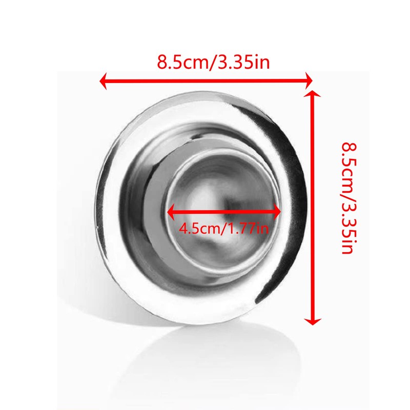 Vastsea Set of 4 Stainless Steel Egg Cups, Polished Stackable