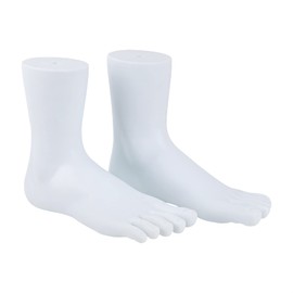 Framendino, 2 Pack White Mannequin Foot Display Holder Stand Foot Model for for Home Shop Display