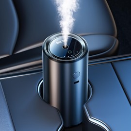 Amor Lyris Smart Car Air Freshener, New Car Smell Air Freshener, Car Diffuser Ultrasonic Mist, 5 Adjustable Spray for 30 Seconds, 3.4oz Car Fresheners Long Lasting 5 Months, Natural Grapefruit Sauvage