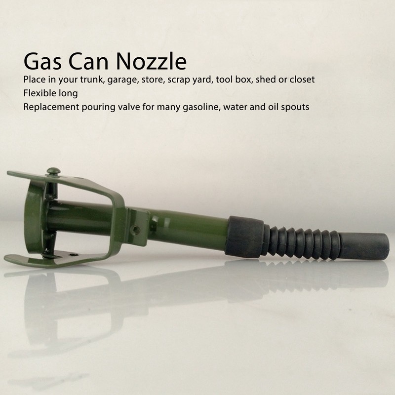2 Pcs Gas Can Spout Replacement Universal Flexible Long Metal