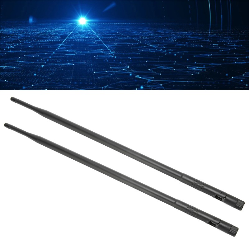 2pcs Antenna 2.4G 9dBi Omnidirectional High Gain SMA Male Internet