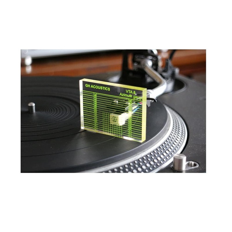CYTGOUPER 2.6 x 1.9 x 0.3in Turntable Cartridge Alignment Tool,