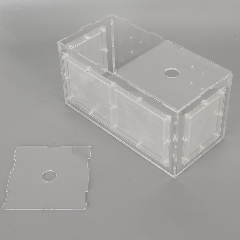 Fish Breeding Isolation Box Transparent Mesh Side Fish Tank Incubator