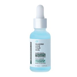 Seasons Love Your Skin suero facial con niacinamida y vitamina B5 30 ml | control de grasa y poros | hidratación ligera y reparación antioxidante | ideal para piel mixta a grasa