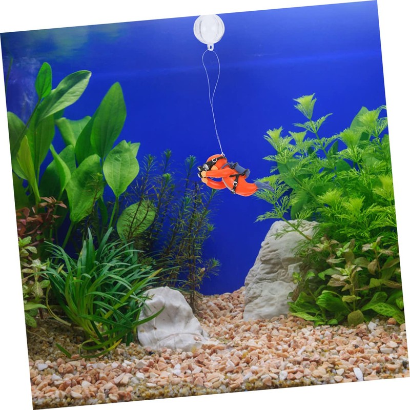 iplusmile 2pcs Floating Diver Figurine Cute Aquarium Diver Decor for