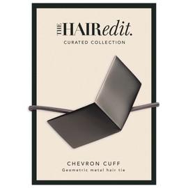 The Hair Edit Gunmetal Chevron Hair Cuff Ponytail Holder Elastic