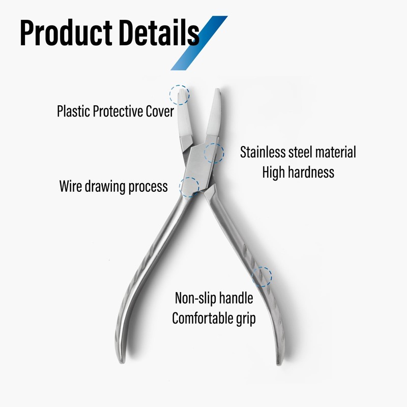 Dhoptical Eyeglasses Frame Pliers,Used for Glass Frame Tail Plier Optical