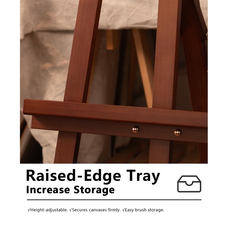 DJAR Wooden Art Easel for Painting,Adjustable Pine Wood Floor Easels