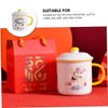 MAGICLULU Mugs Set for Wedding Heat Resistant Tea Cup Creative
