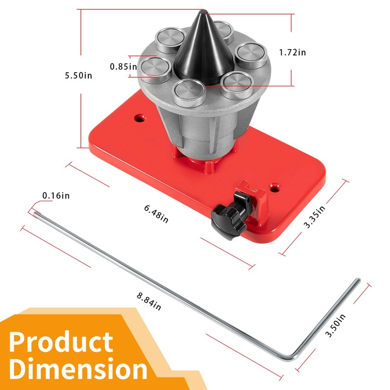 42-047 Blade Balancer, Magnetic Wall Mount Lawn Mower Blades Balancer,