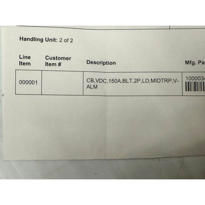 Carling Technologies DP-4093 Circuit Breaker 1 Pole Unit