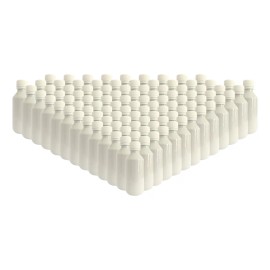 Mister Plastico 100 Pack Botella Plástico 125 Ml Blanco/gotero.tapa Seg.