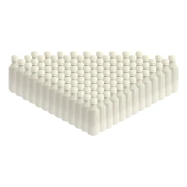 Mister Plastico 100 Pack Botella Plástico 125 Ml Blanco/gotero.tapa Seg.