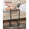 VASAGLE C-Shaped End Table, Small Side Table for Couch, Sofa