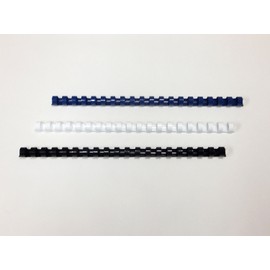 GBC PR1320A4Z-BK Binding Ring Supplies, Wide Pack, Round Standard Item, 0.5 inches (13 mm), 20 Holes, 100 Pieces, Black, 90 Sheets of Copy Paper