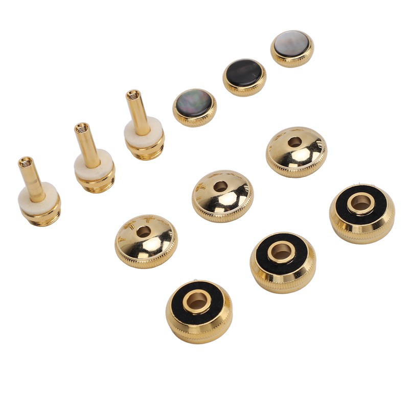 Trumpet Valve Finger Button Metal and Abalone Shell Trumpet Valve